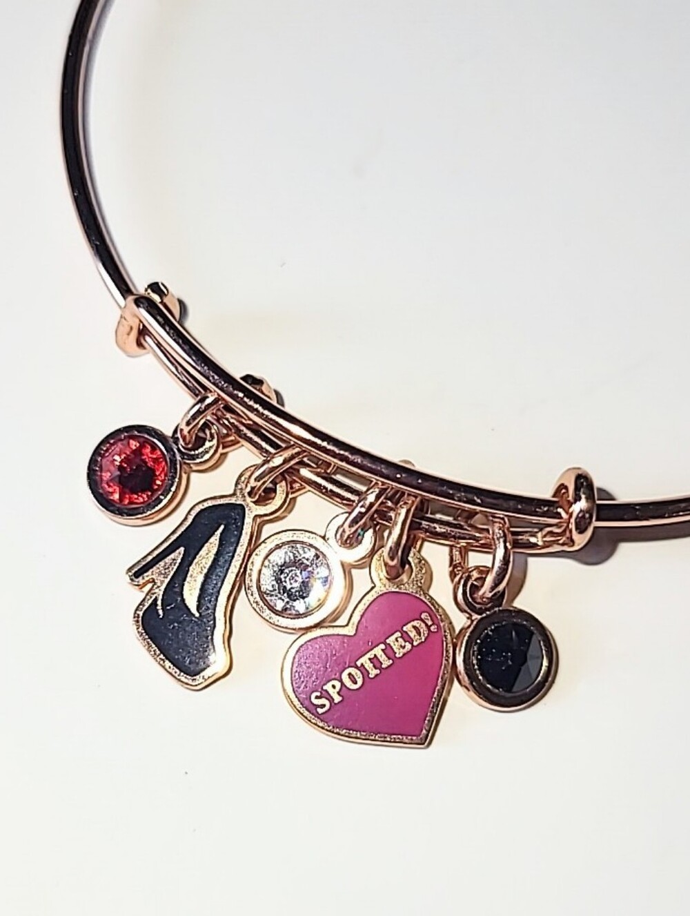 Gossip Girl Spotted! Rose Gold Alex and Ani Charm Bangle Bracelet